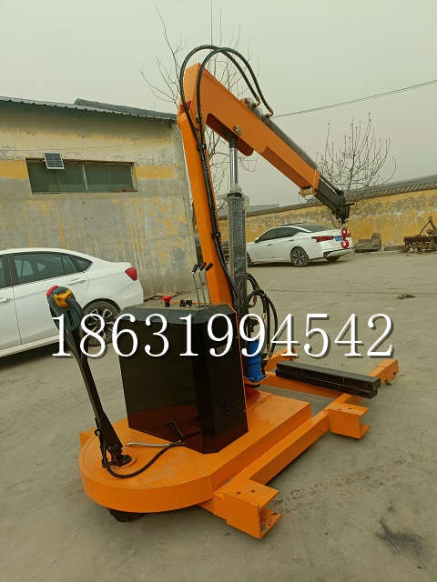 肥乡区自卸车厢随车吊 自制轮式四不像起重机 四驱平板吊 5吨 贵盛